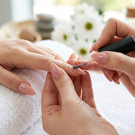 מריחת לק ג'ל